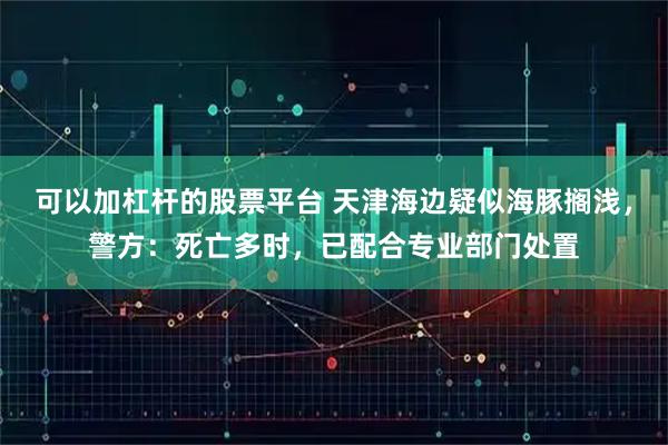 可以加杠杆的股票平台 天津海边疑似海豚搁浅，警方：死亡多时，已配合专业部门处置