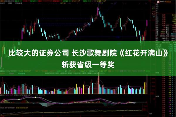 比较大的证券公司 长沙歌舞剧院《红花开满山》斩获省级一等奖